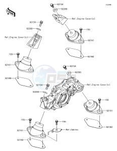 JET SKI ULTRA 310LX JT1500MEF EU drawing Engine Mount