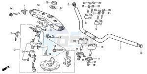 CB1000F drawing HANDLE PIPE/TOP BRIDGE