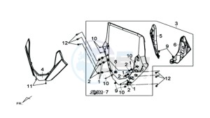 MAXSYM 600 I ABS drawing WINDSCREEN