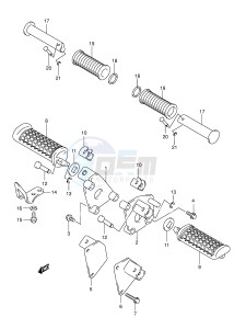 VL125 (E2) drawing FOOTREST