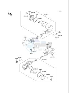 VN 750 A [VULCAN 750] (A20-A21) [VULCAN 750] drawing TURN SIGNALS