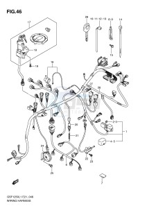 GSF1250 (E21) Bandit drawing WIRING HARNESS (GSF1250L1 E21)