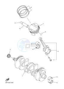 FZ8-NA FZ8 (NAKED, ABS) 800 FZ8-N ABS (59P8) drawing CRANKSHAFT & PISTON