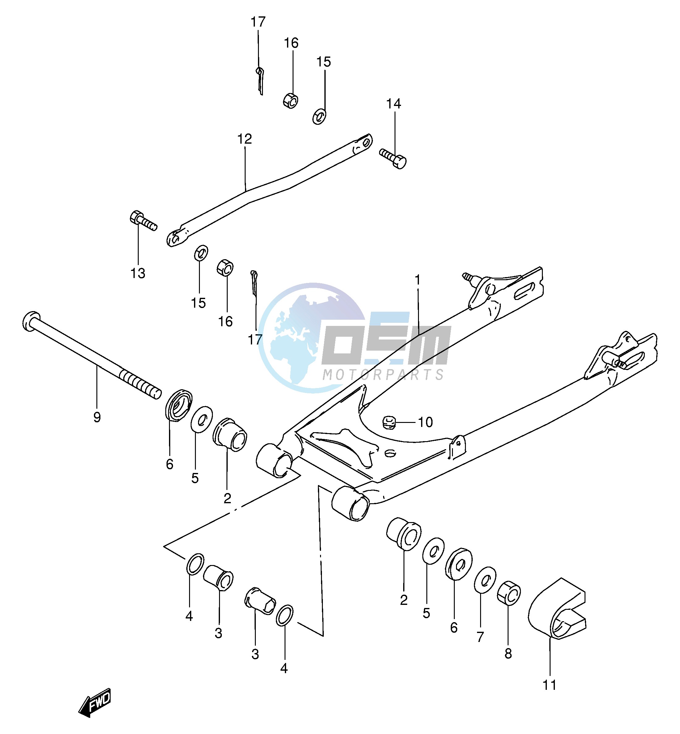 REAR SWINGING ARM