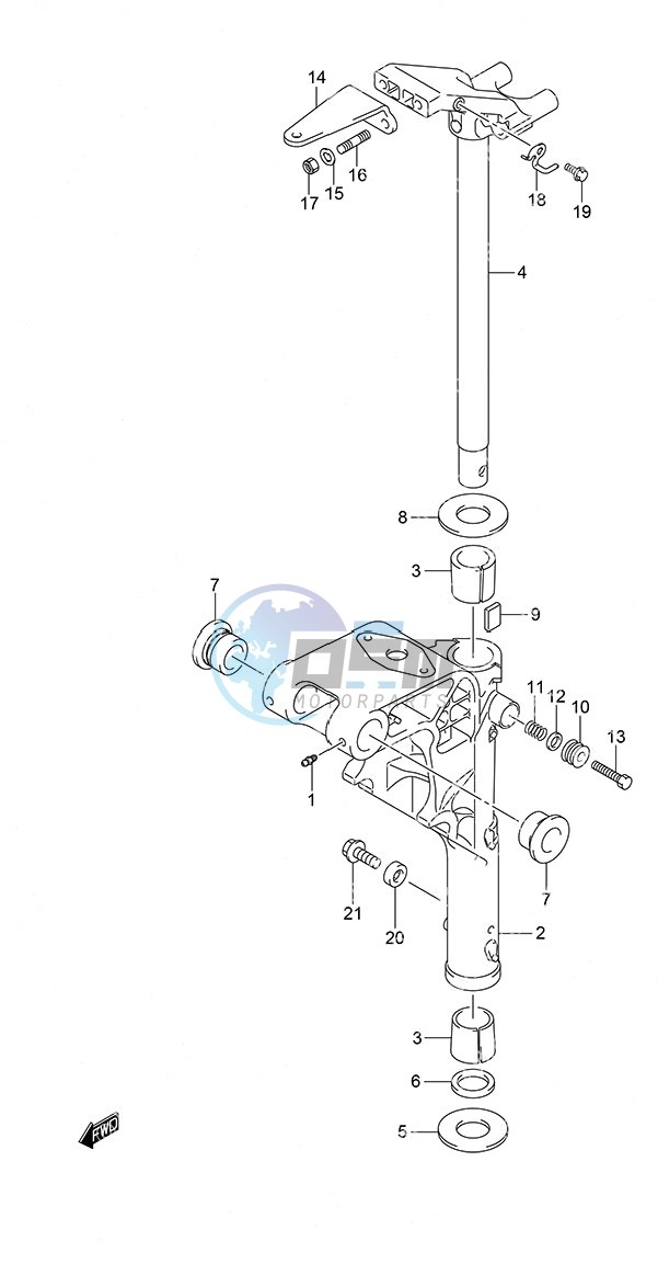 Swivel Bracket Remote Control w/Power Tilt