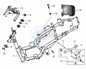 HD 125 DRUM BRAKE drawing FRAME