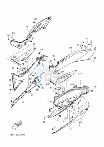 CZD300-A XMAX 300 (BGS2) drawing STAND & FOOTREST 2