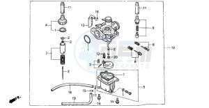 PK50M drawing CARBURETOR