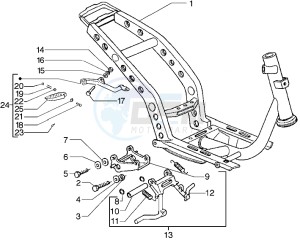 Stalker 50 drawing Chassis - Central stand