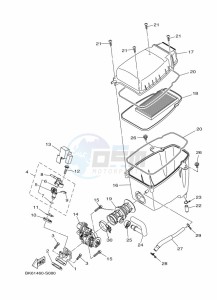 YZF125-A YZF-R125 (B5G6) drawing INTAKE