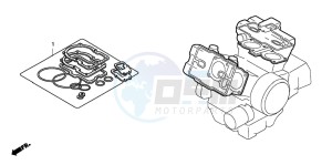 VFR800FI drawing GASKET KIT A