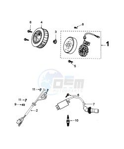 KISBEE 4T OY drawing FLYWHEEL MAGNETO