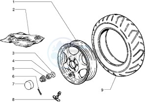 50 4T drawing Rear Wheel