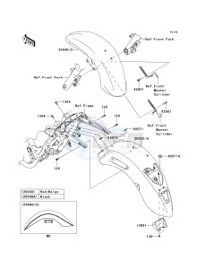 VN 1700 C [VULVAN 1700 NOMAD] (9FA) C9FA drawing FENDERS