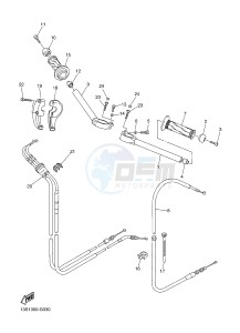 YZF-R6 600 R6 (2CXM 2CXN) drawing STEERING HANDLE & CABLE