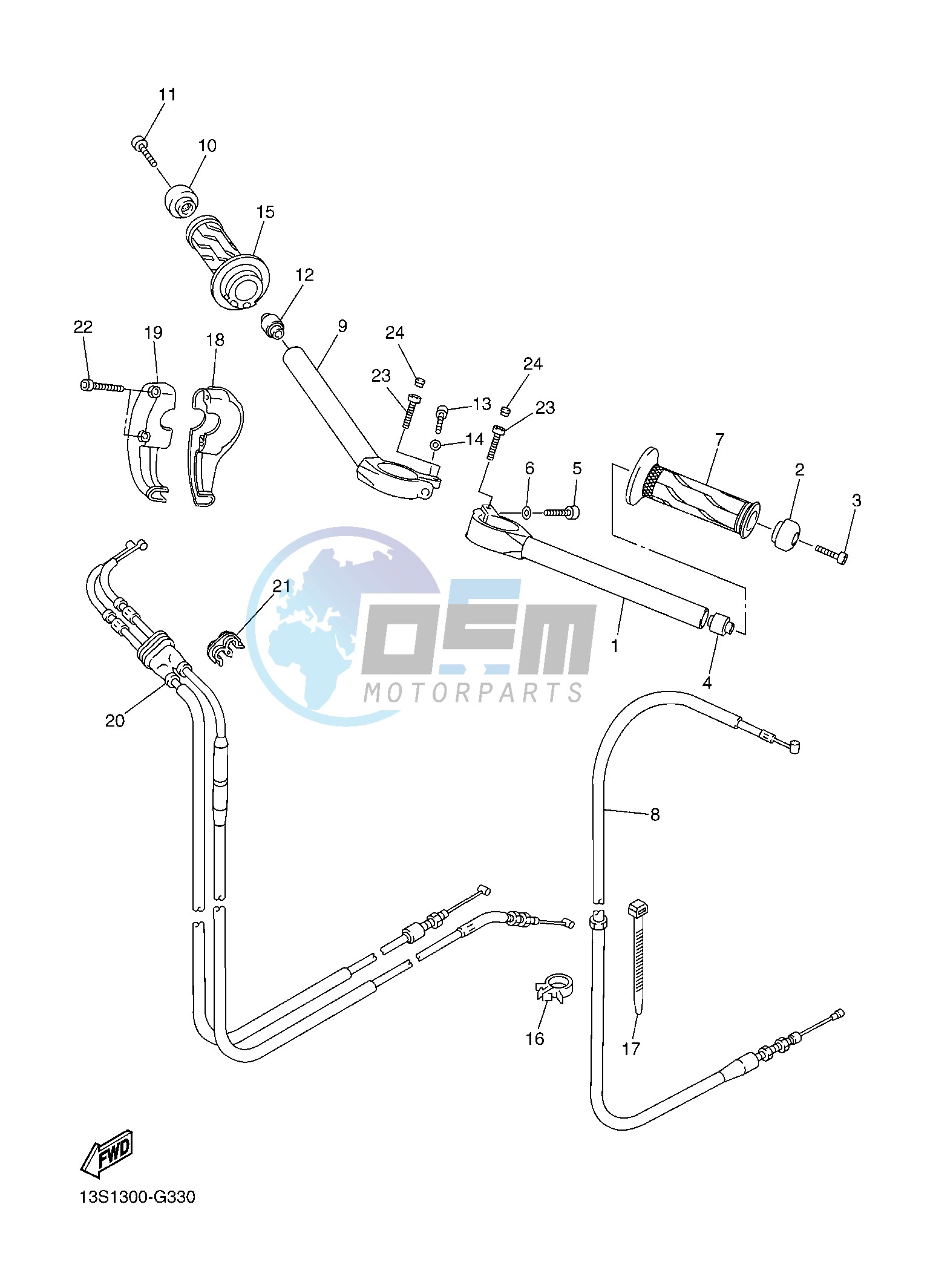 STEERING HANDLE & CABLE