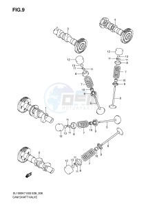 DL1000 (E3-E28) V-Strom drawing CAMSHAFT   VALVE