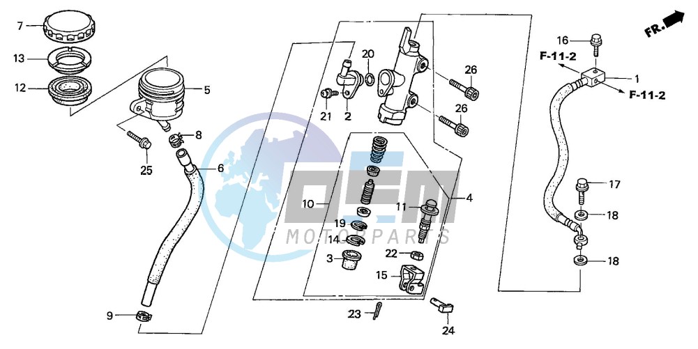 RR. BRAKE MASTER CYLINDER (NT650V2/3/4/5)