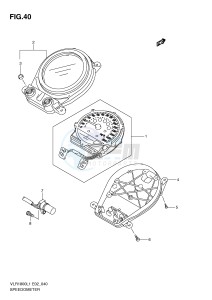 VLR1800 (E2) drawing SPEEDOMETER (VLR1800TL1 E2)