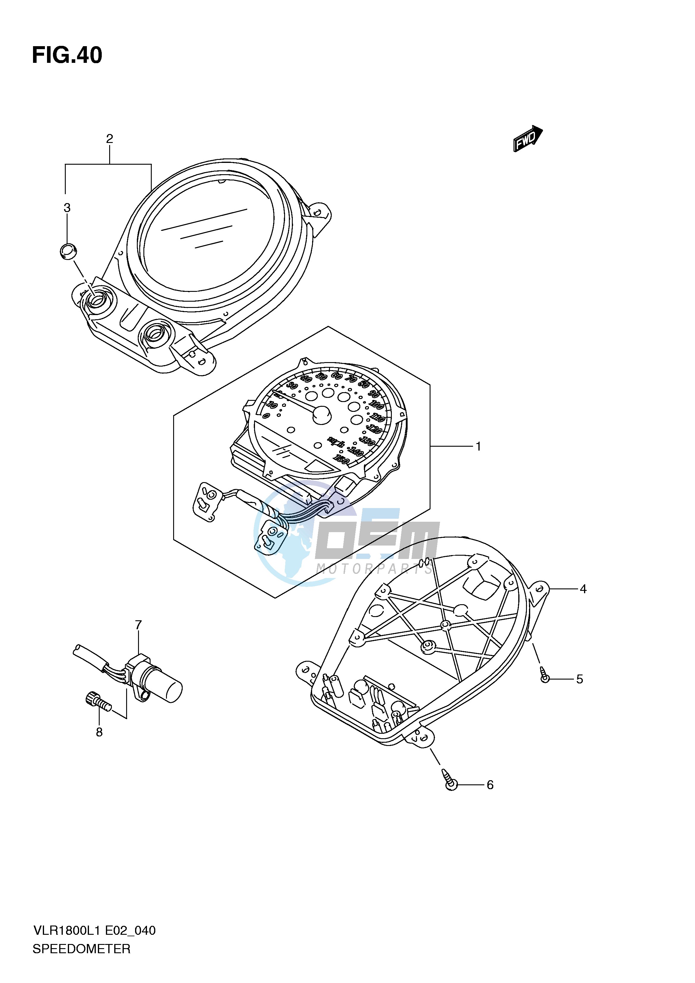 SPEEDOMETER (VLR1800TL1 E2)