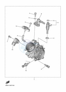 YZ450F (B2W2) drawing INTAKE 2