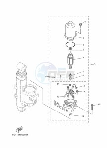 F40DETL drawing POWER-TILT-ASSEMBLY-2