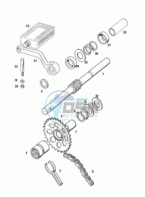 Pedal strarter mechanism