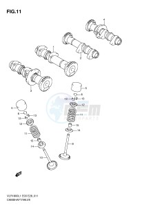 VLR1800 (E3-E28) drawing CAMSHAFT - VALVE