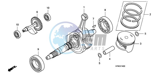 CRANK SHAFT/PISTON