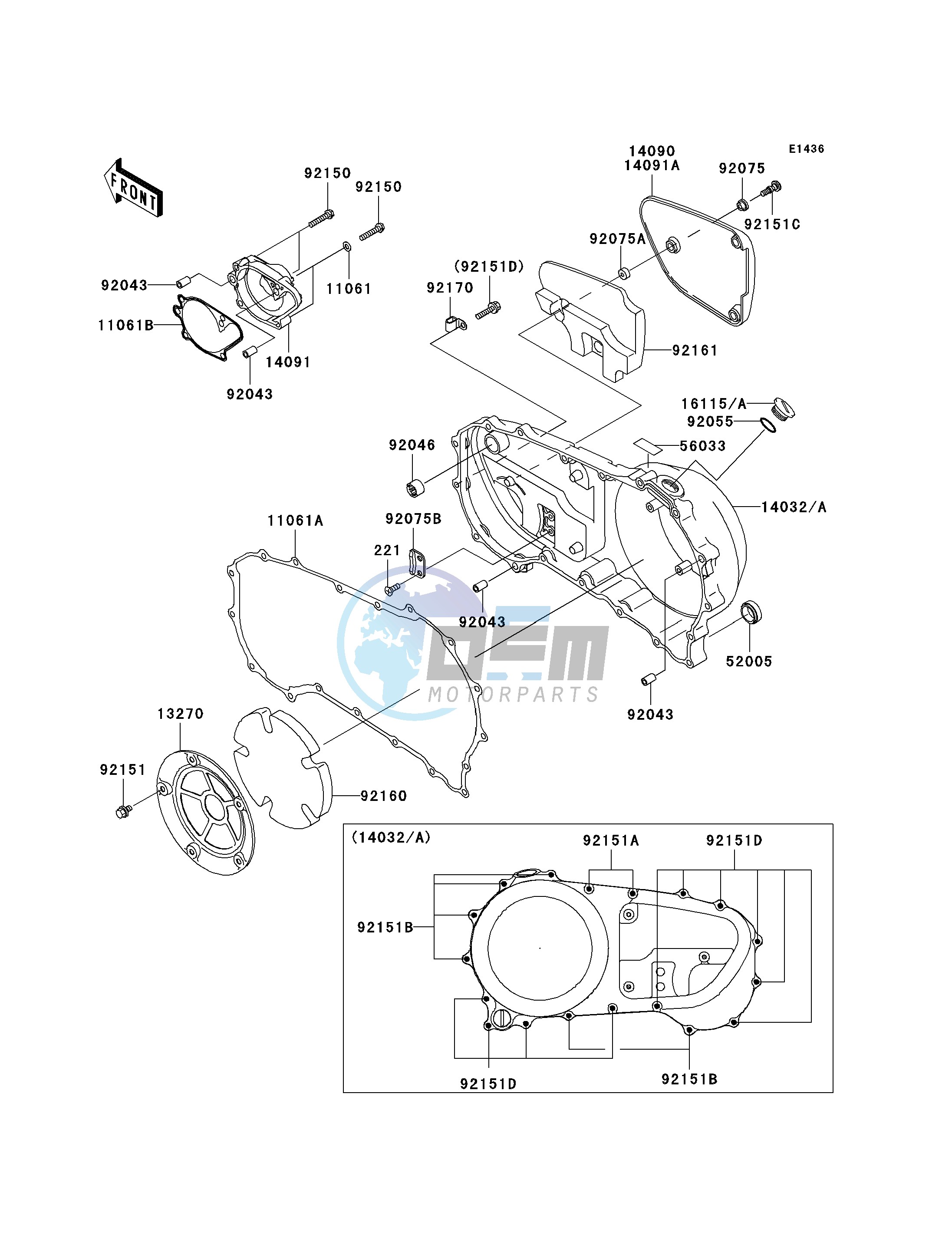 RIGHT ENGINE COVER-- S- -