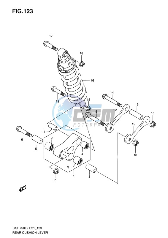 REAR CUSHION LEVER