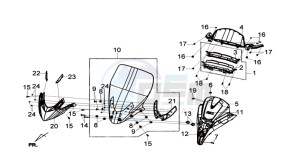 JOYMAX 125I ABS drawing SPEEDOMETER - WINDSCREEN