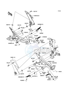 ER-6f EX650A8F GB XX (EU ME A(FRICA) drawing Footrests