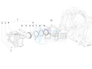 GTS 150 SUPER 4T 3V IE ABS E4 (EMEA) drawing Cylinder-piston-wrist pin unit