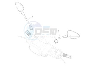 Sprint iGet 125 4T 3V ie ABS (APAC) drawing Driving mirror/s