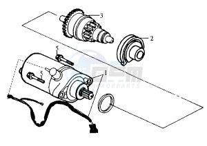 CINDERELLA - 50 cc drawing STARTING MOTOR