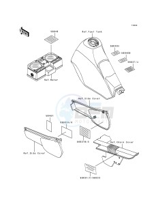 KL 250 D [KLR250] (D10-D14) [KLR250] drawing LABELS