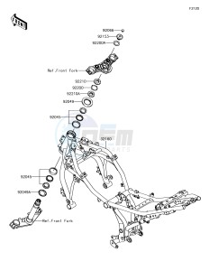 NINJA 650 EX650KJF XX (EU ME A(FRICA) drawing Frame