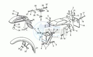 V 65 650 Polizia - PA NuovoTipo Polizia/PA NuovoTipo drawing Front/rear mudguards