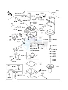 ELIMINATOR 125 BN125-A8 GB XX (EU ME A(FRICA) drawing Carburetor