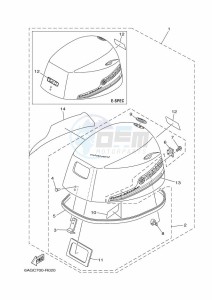 F20BEP drawing FAIRING-UPPER