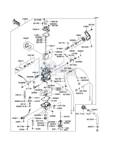 KLX450R KLX450ACF EU drawing Carburetor