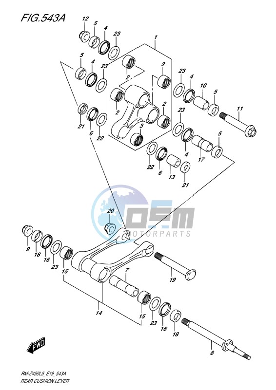 REAR CUSHION LEVER