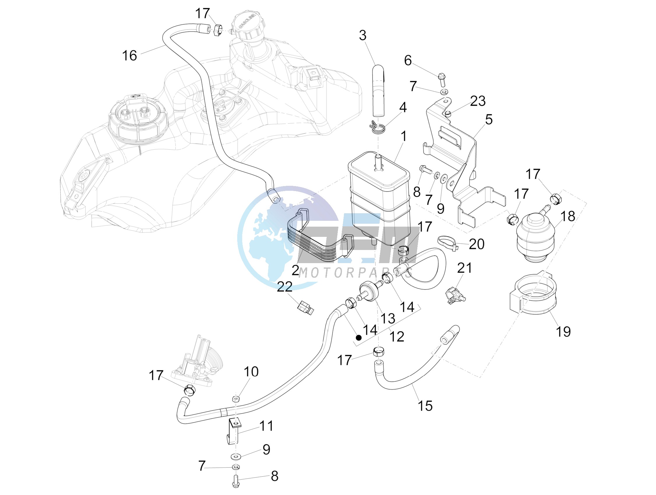 Anti-percolation system