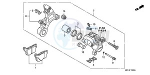 CBR1000RRA F / CMF drawing REAR BRAKE CALIPER