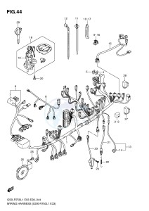 GSX-R750 (E3) drawing WIRING HARNESS (GSX-R750L1 E33)