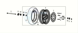 E-XPRO (EH4LW1-EU) (M0) drawing FRONT WHEEL