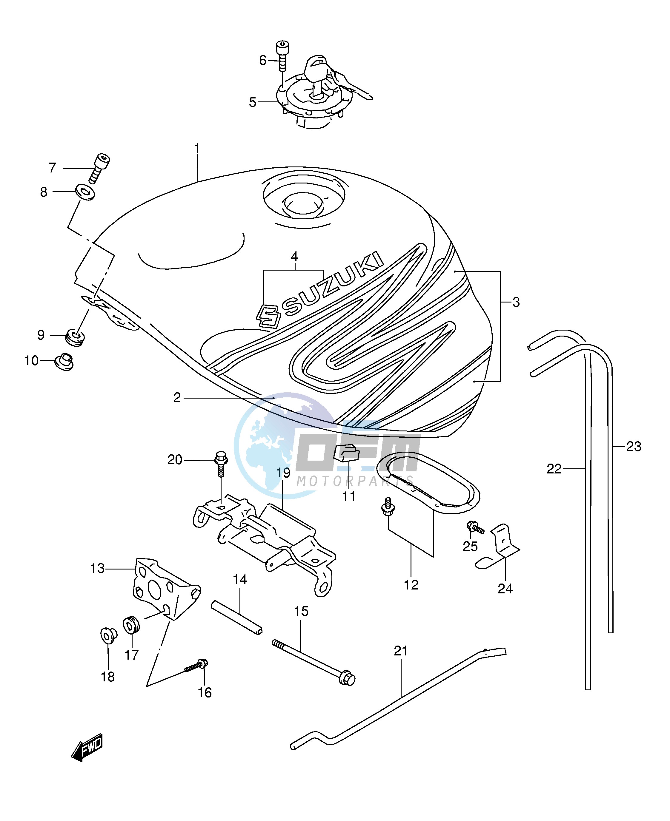 FUEL TANK (MODEL Y FOR BP6)