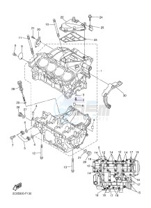 YZF-R6 600 R6 (1JSL 1JSM) drawing CRANKCASE