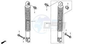 FJS400D SILVER WING drawing REAR CUSHION